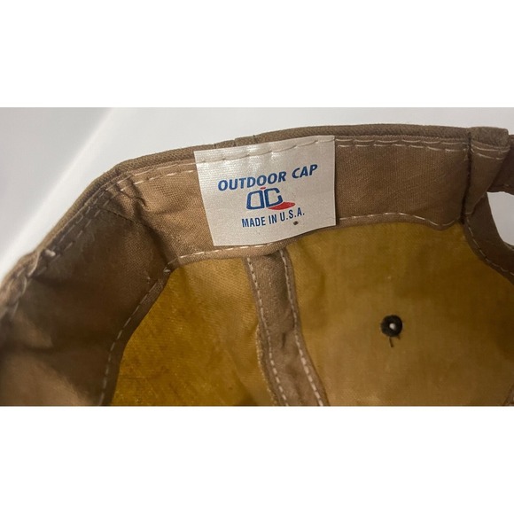 OILTANKING HOUSTON WAXED CANVAS WATER RESISTANT OUTDOOR CAP MADE IN USA VINTAGE - Picture 6 of 11